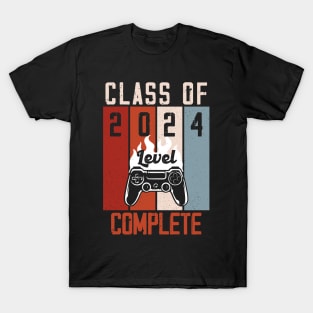 Class Of 2024 Level Complete Graduation School T-Shirt